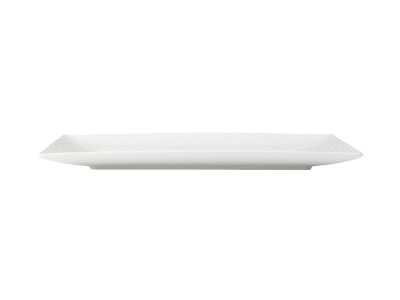 White Basics Diamonds Rectangular Platter 36x25cm Gift Boxed