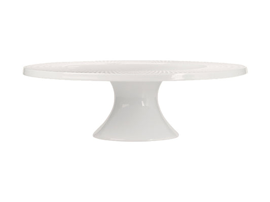 White Basics Diamonds Footed Cake Stand 30cm Gift Boxed