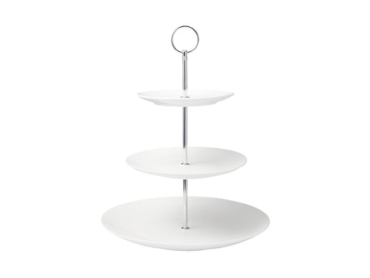 White Basics 3 Tiered Cake Stand Gift Boxed