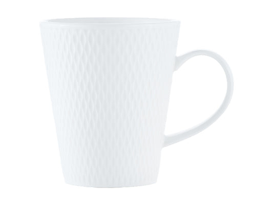 White Basics Diamonds Conical Mug