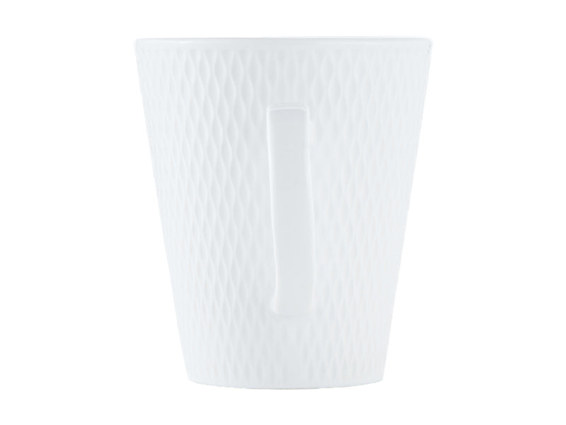 White Basics Diamonds Conical Mug