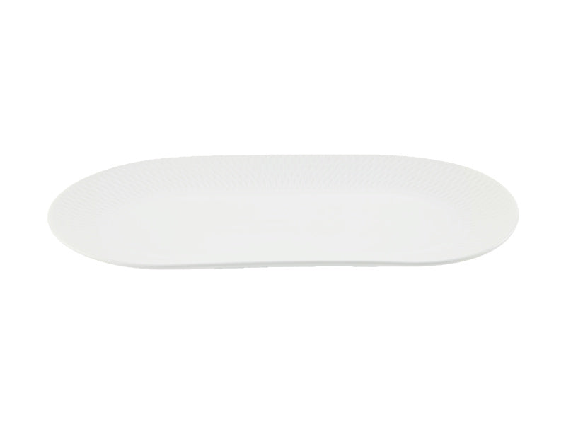 White Basics Diamonds Oblong Platter Gift Boxed