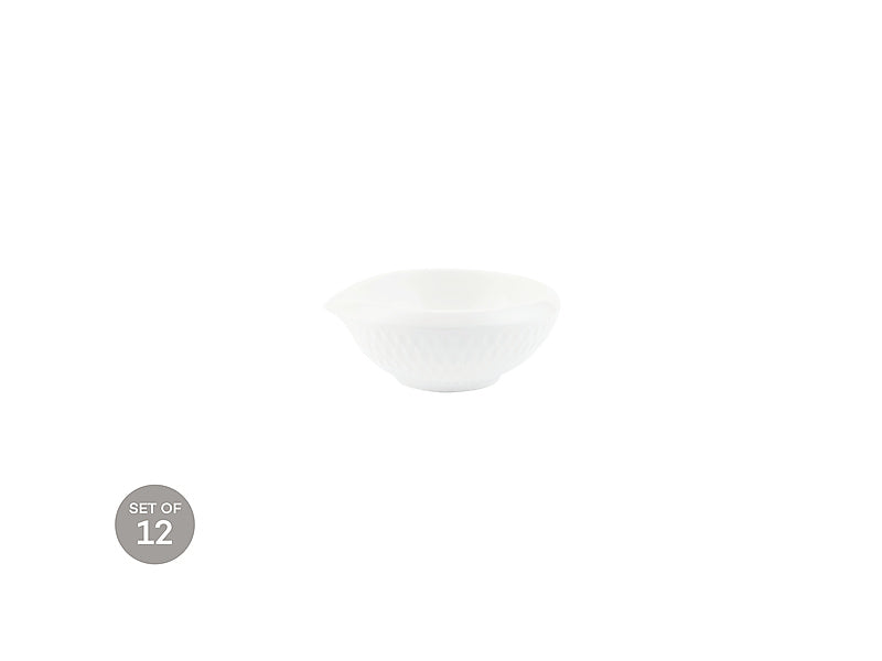 White Basics Diamonds Sauce Bowl