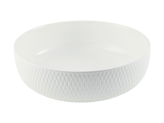 White Basics Diamonds Serving Bowl Gift Boxed