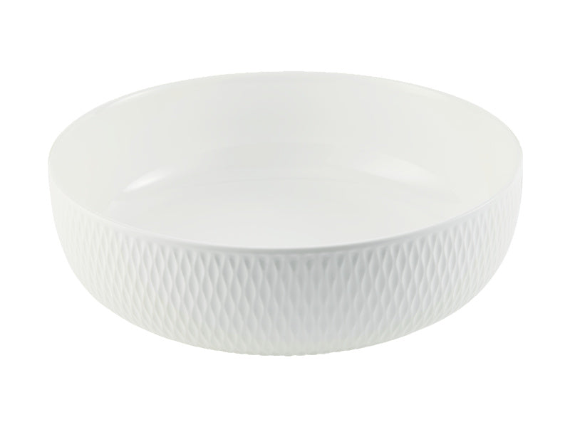 White Basics Diamonds Serving Bowl Gift Boxed
