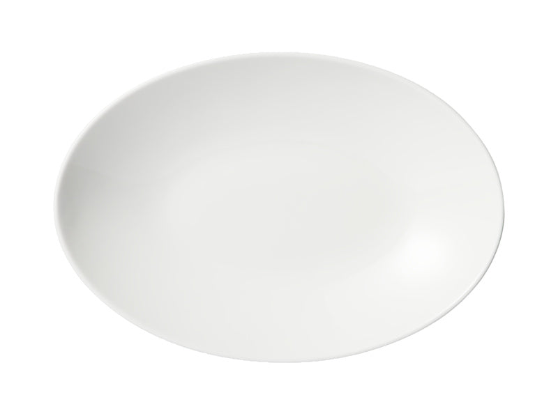 White Basics Diamonds Oval Bowl