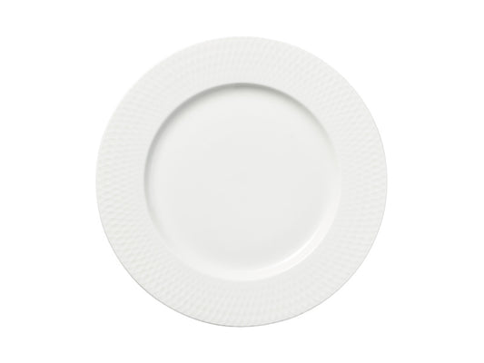 White Basics Diamonds Rim Side Plate