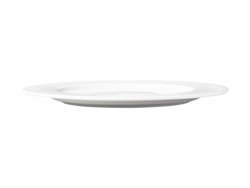 White Basics Diamonds Rim Side Plate