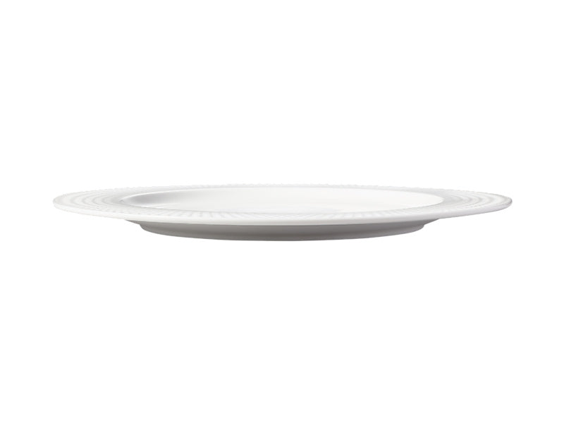 White Basics Diamonds Rim Dinner Plate
