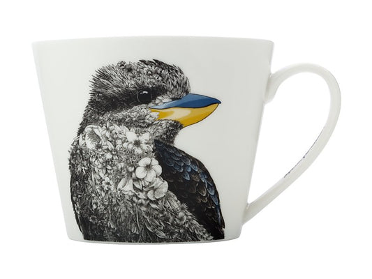 Marini Ferlazzo Birds Mug 450ML Sqt Kookaburra Gift Boxed