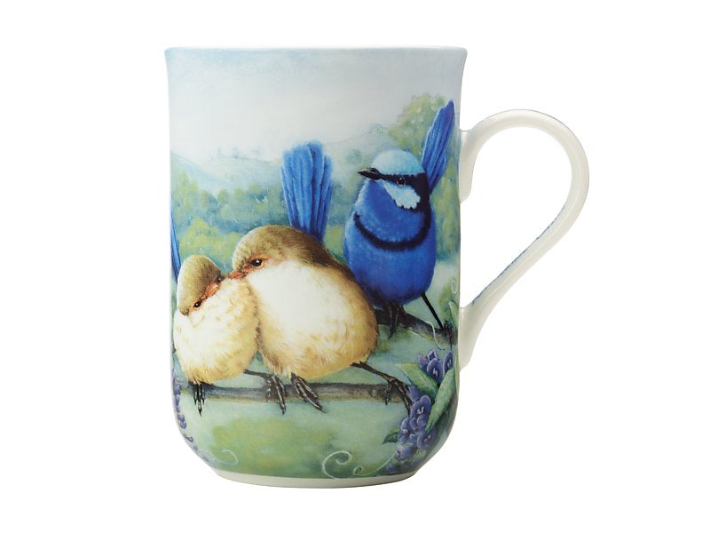 Birds of Australia KC 10yr Anniversary Mug 300ML Splendid Fairy Wren Gift Boxed