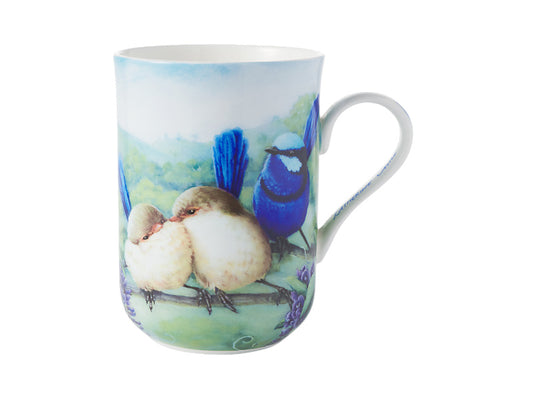 Birds of Australia KC 10yr Anniversary Mug 300ML Splendid Fairy Wren Gift Boxed
