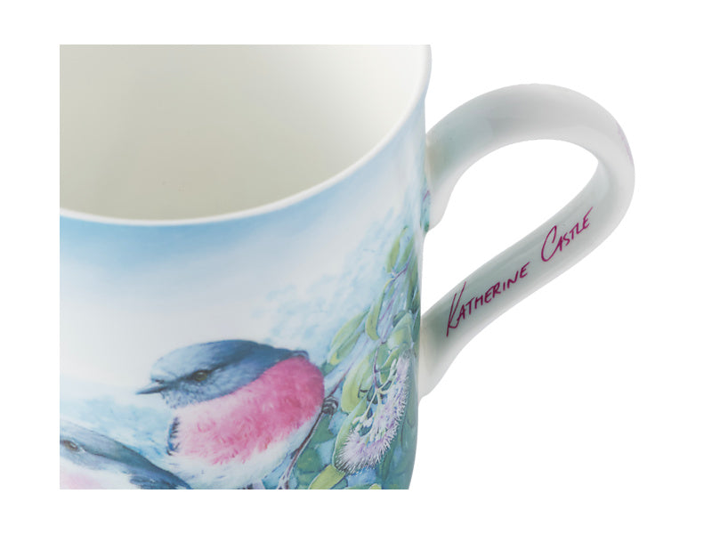 Birds of Australia KC 10yr Anniversary Mug 300ML Rose Robin Gift Boxed