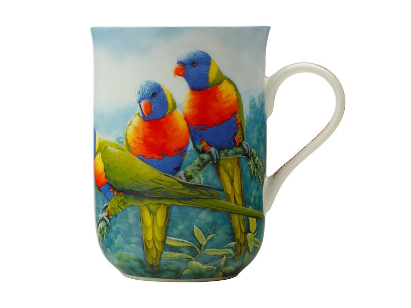 Birds of Australia KC 10yr Anniversary Mug 300ML Lorikeet Gift Boxed