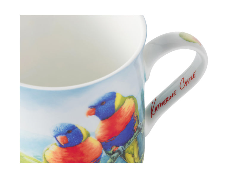 Birds of Australia KC 10yr Anniversary Mug 300ML Lorikeet Gift Boxed