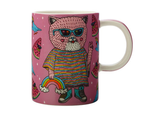 Mulga the Artist Mug 450ML Cat Gift Boxed