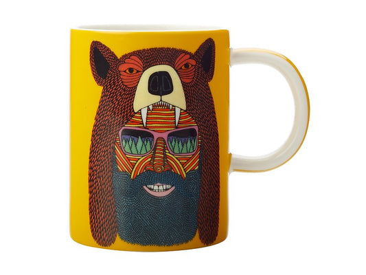 Mulga the Artist Mug 450ML Bear Man Gift Boxed