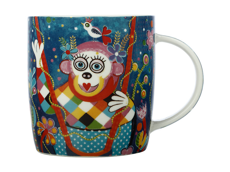 Donna Sharam Rainbow Jungle Mug 370ML Swinging Around Gift Boxed