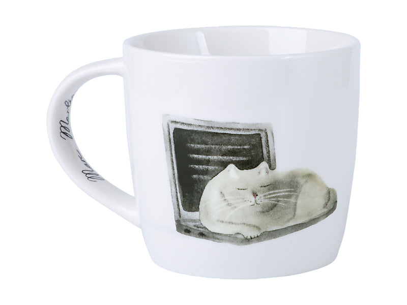 Marc Martin Feline Friends Mug 400ML Computer Cat Gift Boxed