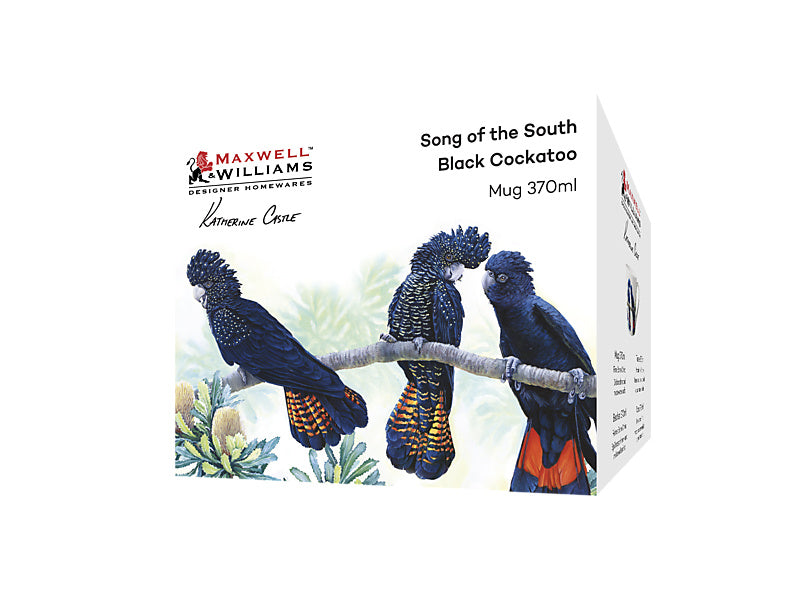 Katherine Castle Song of the South Mug Black Cockatoo Gift Boxed