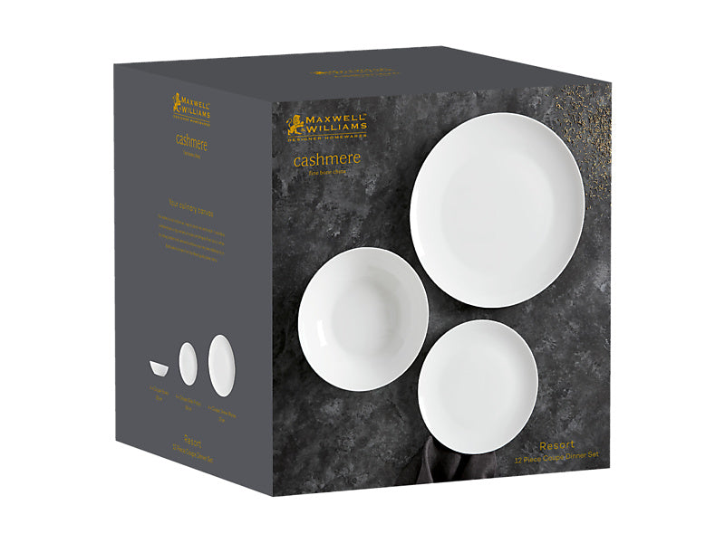 Cashmere Resort Coupe Dinner Set 12pc Gift Boxed