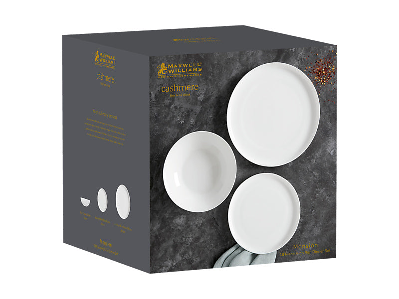 Cashmere Mansion High Rim Dinner Set 18pc Gift Boxed