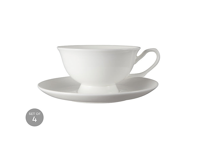 Cashmere Footed Cup & Saucer