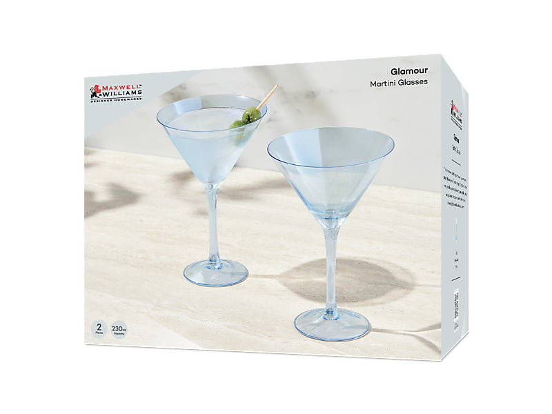Glamour Martini Glass Set of 2 Gift Boxed