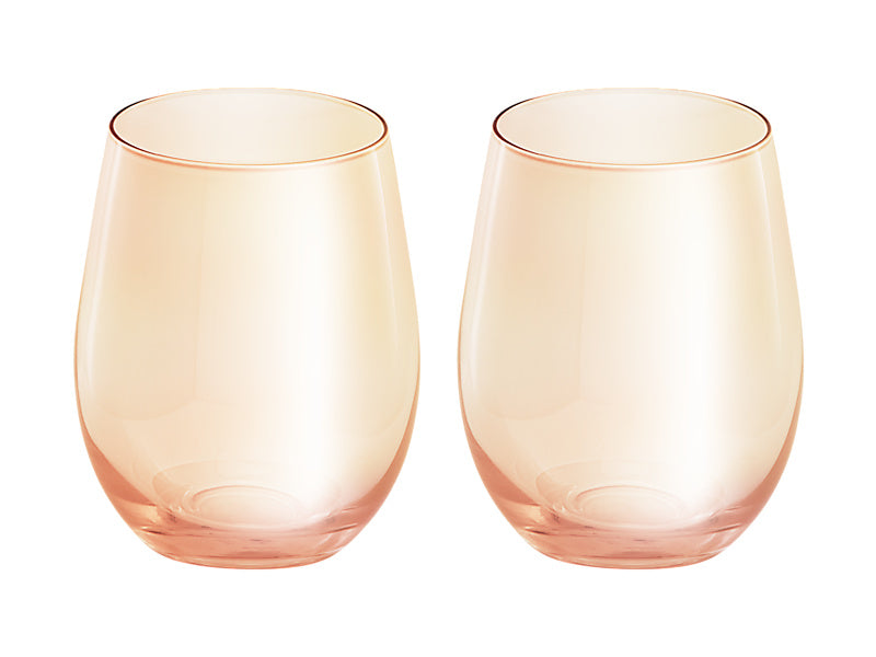 Glamour Stemless Glass Set of 2 Gift Boxed