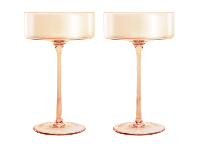 Glamour Coupe Glass Set of 2 Gift Boxed