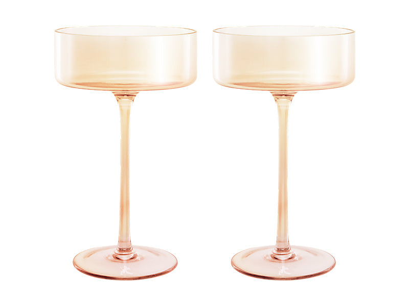 Glamour Coupe Glass Set of 2 Gift Boxed