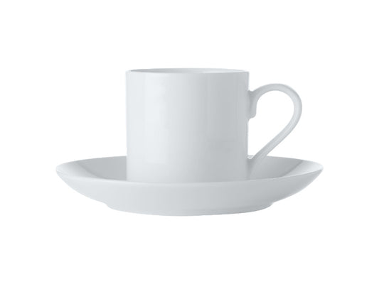 White Basics Straight Demi Cup & Saucer 100ML