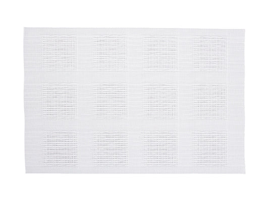 Table Accents Placemat 45x30cm White Squares