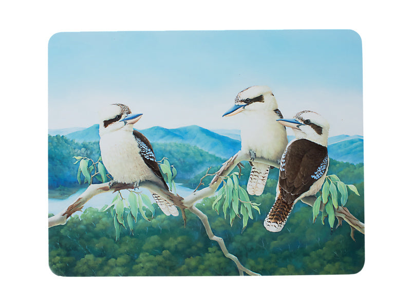 Birds of Australia KC 10yr Anniversary Cork Back Placemat 34x26.5cm Set of 4 Assorted Gift Boxed