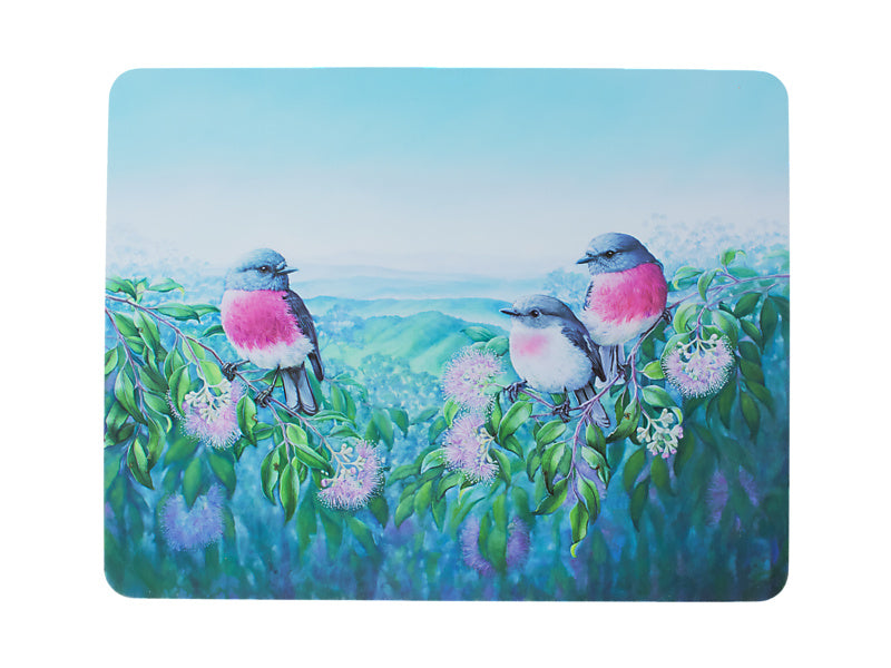 Birds of Australia KC 10yr Anniversary Cork Back Placemat 34x26.5cm Set of 4 Assorted Gift Boxed