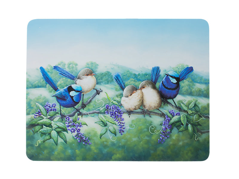 Birds of Australia KC 10yr Anniversary Cork Back Placemat 34x26.5cm Set of 4 Assorted Gift Boxed