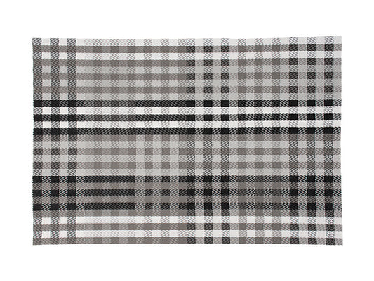 Table Accents Placemat 45x30cm White Grey Check