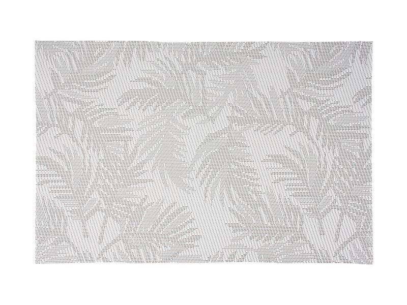 Table Accents Placemat 45x30cm Frond Silver White