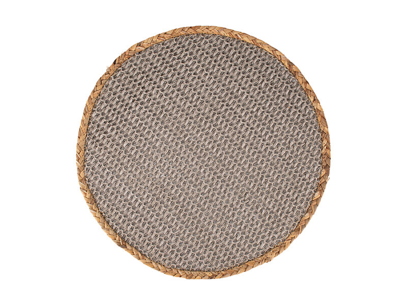 Table Accents Placemat 38cm Round Grey Natural