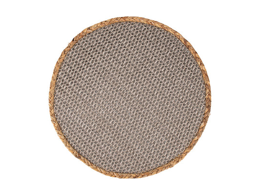 Table Accents Placemat 38cm Round Grey Natural