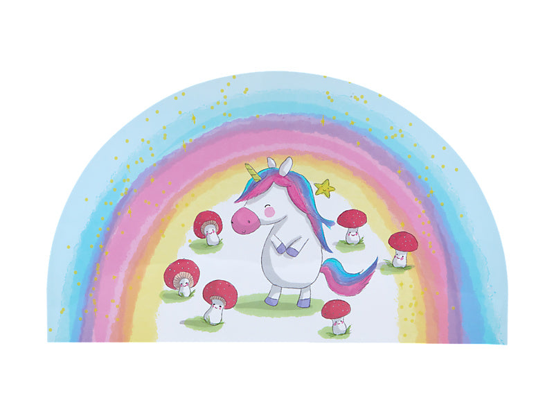 Jedda Robaard Magical Tales Placemat Unicorn Semi Circle