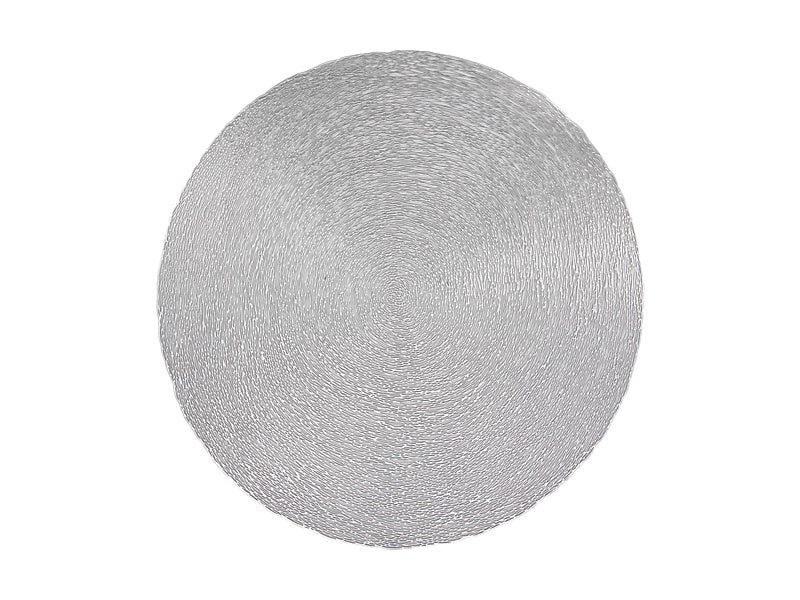 Table Accents Lace Metallic Round Placemat