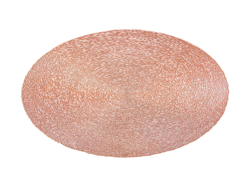 Table Accents Lace Metallic Round Placemat