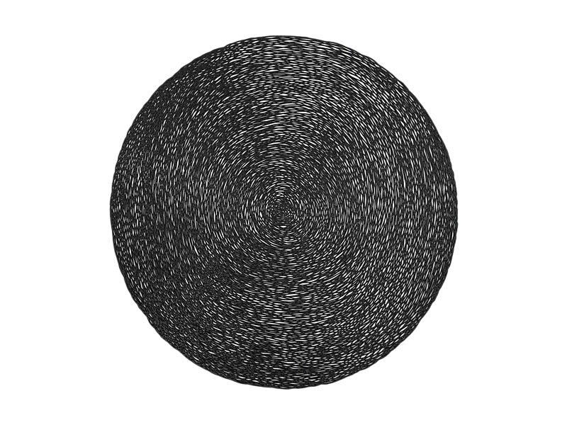 Table Accents Lace Metallic Round Placemat