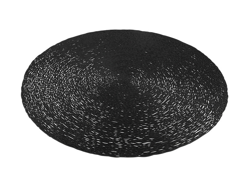 Table Accents Lace Metallic Round Placemat