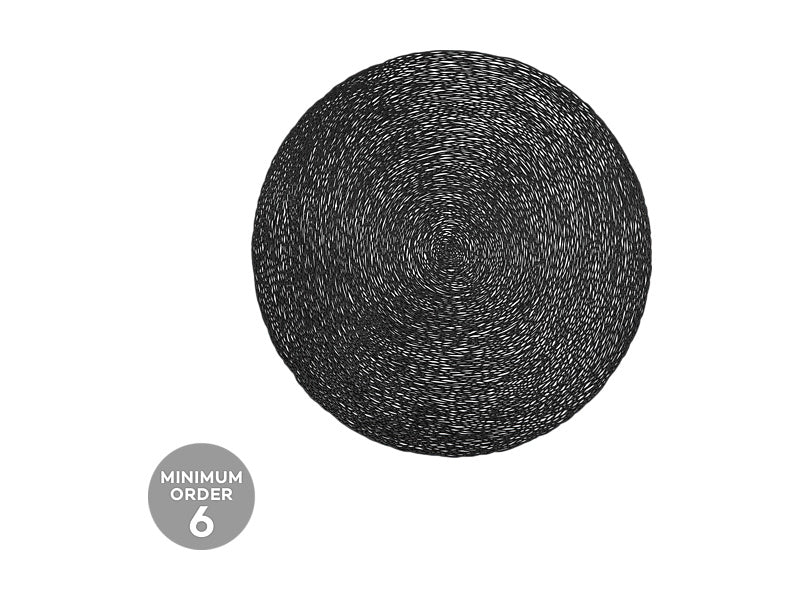 Table Accents Lace Metallic Round Placemat