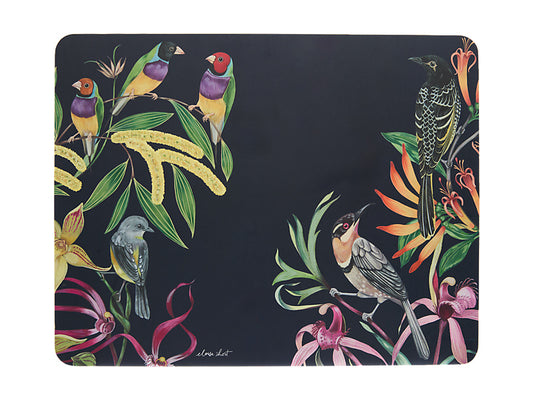 Eloise Short Lyric Cork Back Placemat Set of 4 Gift Boxed