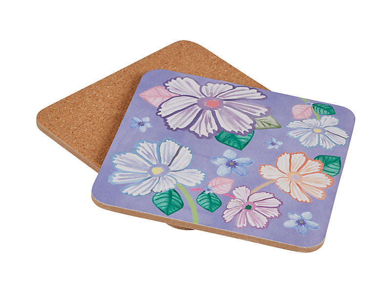 Poppy Love Cork Back Coaster Set of 4 Gift Boxed