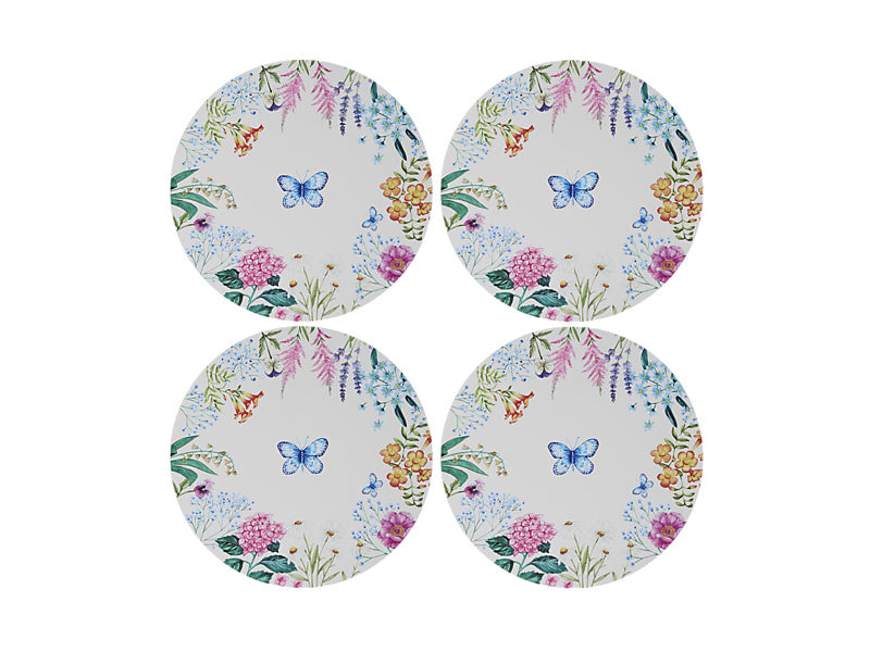 Botanica Round Cork Back Placemat Set of 4 Gift Boxed