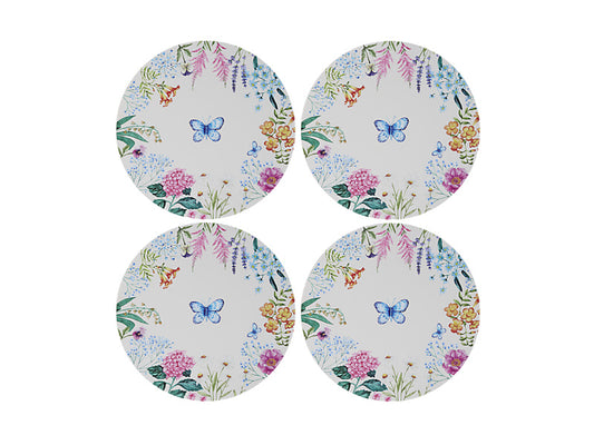 Botanica Round Cork Back Placemat Set of 4 Gift Boxed